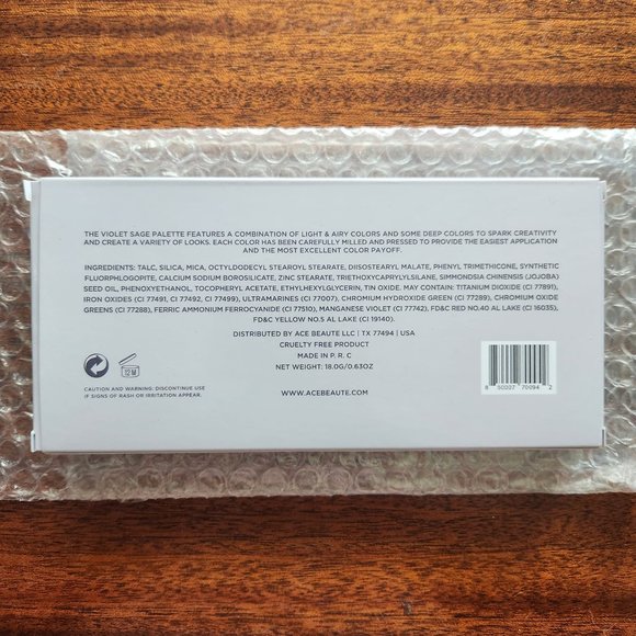 SOLD ACE BEAUTE Violet Sage Palette - Picture 4 of 4
